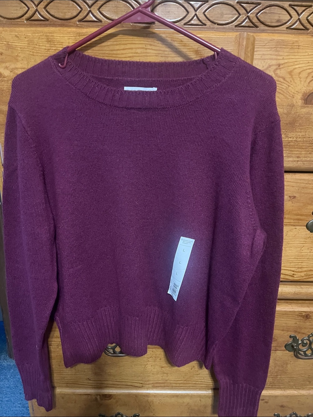 Sonoma Women's Crewneck Sweater in Plum